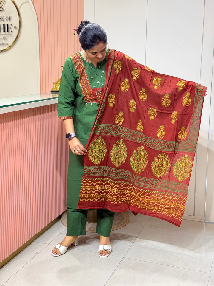 Pure Cotton Collection with Back And Front Patchwork | R210