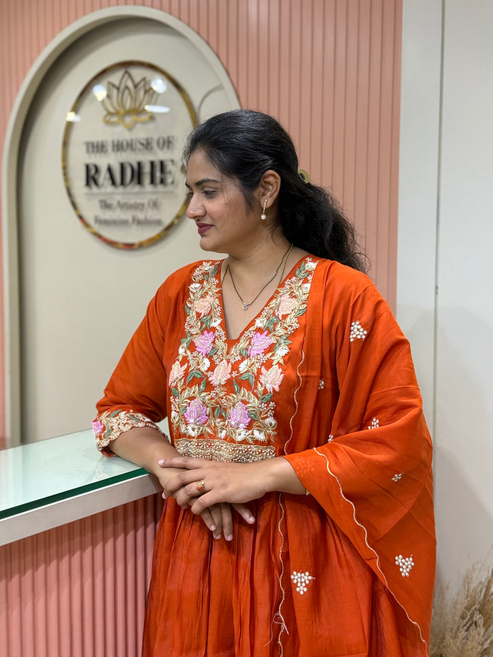 Premium Mul Chanderi Handwork Collection (SuperHit Design)| R206