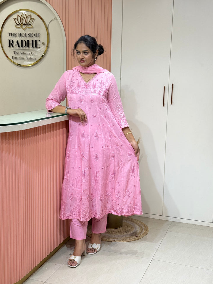 Mul Cotton Collection with Embroidery work (Cotton Lining)| R181