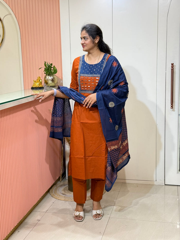 Pure Cotton Collection with Real Mirror Work | R210