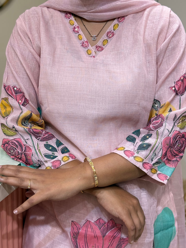 Linen Cotton 3 Pcs Set Collection with Cotton Lining | R146