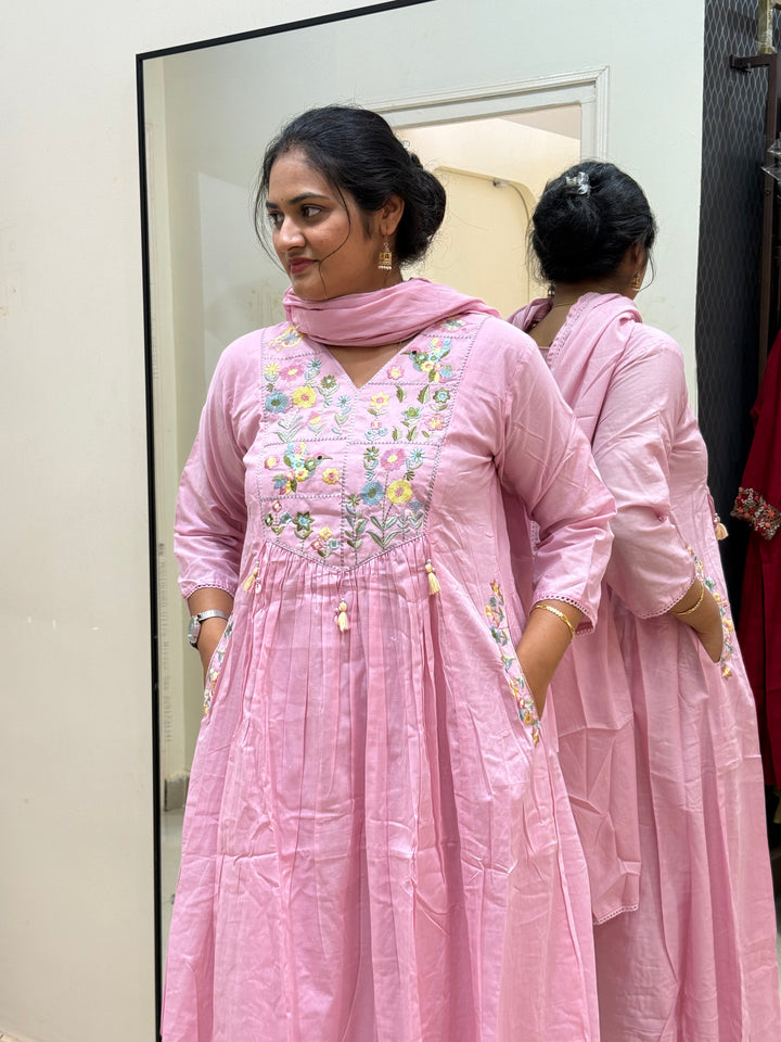 Mulmul Cotton New Collection With Embroidery Work | R190