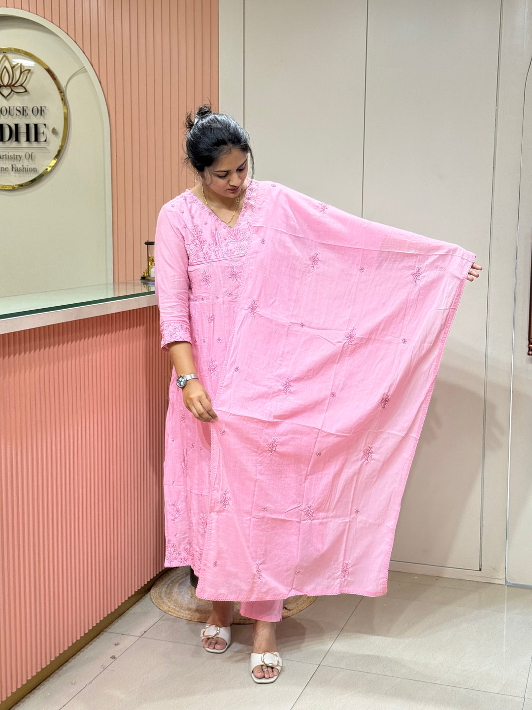 Mul Cotton Collection with Embroidery work (Cotton Lining)| R181
