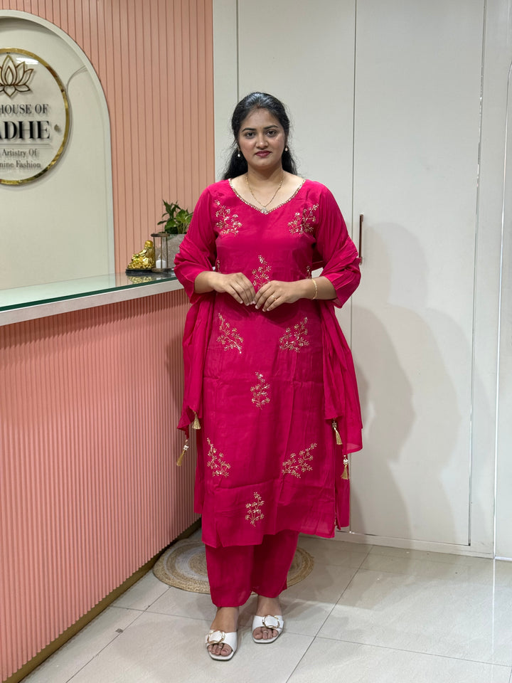Mul Chanderi Collection with Cut Dana work | R206