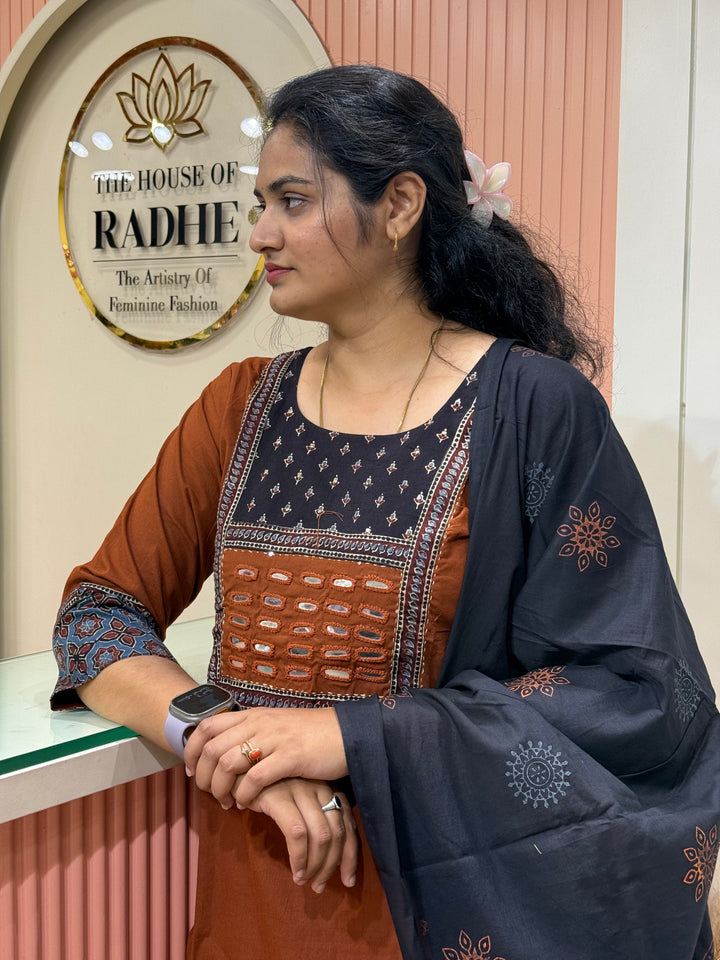 Pure Cotton Collection with Real Mirror work | R210