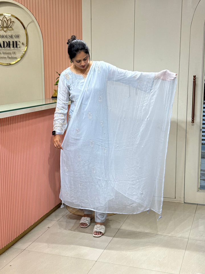 Pure Chinon Handwork Collection Party Wear | R177