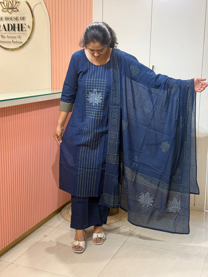 Khadi Cotton Collection with Hand Paint | R210
