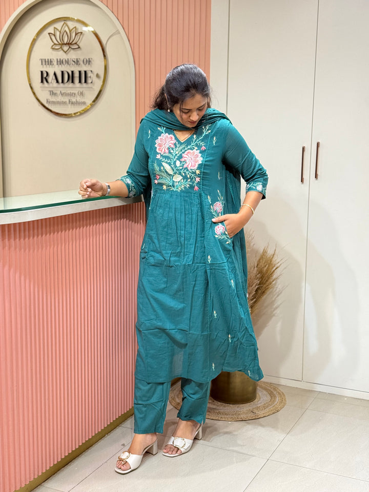 Mul Cotton Collection with Embroidery work (Both the Side Pockets) | R150