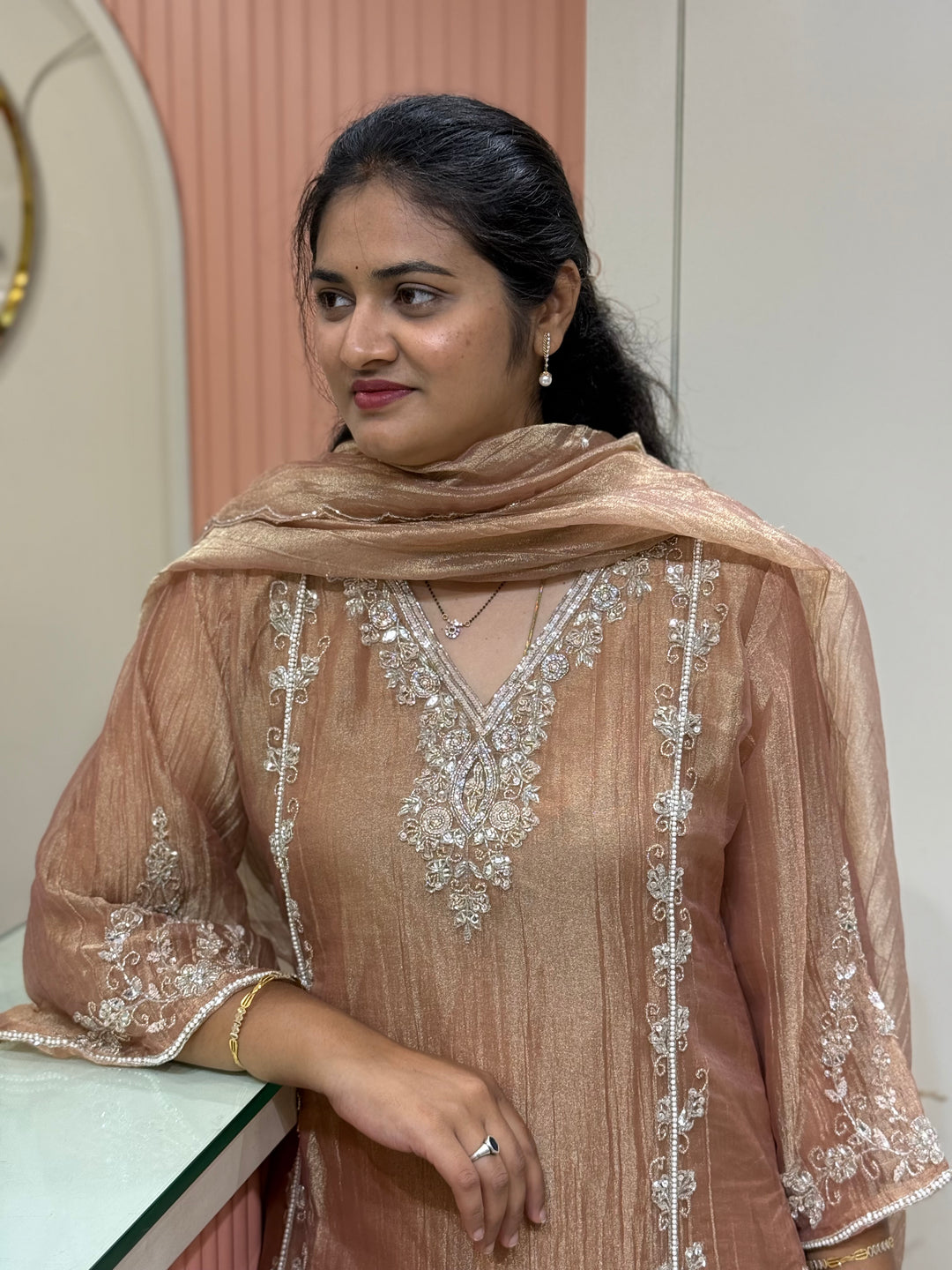 Pure Tissue with beautiful handwork | R231