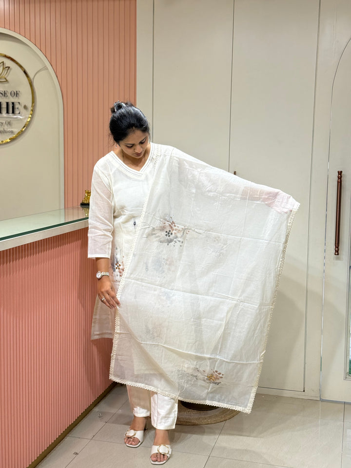 Banarasi Mul Chanderi 3 pcs Collection | R218