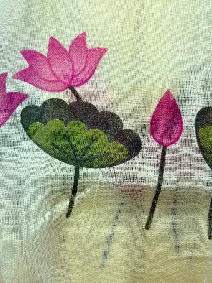Mulmul Cotton with Brush Paint Collection (Cotton Lining )| R164