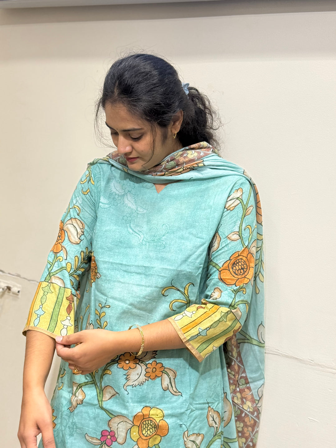 60-60 Cotton Printed 3 Pc Kurta Sets – Premium Soft Collection | R163
