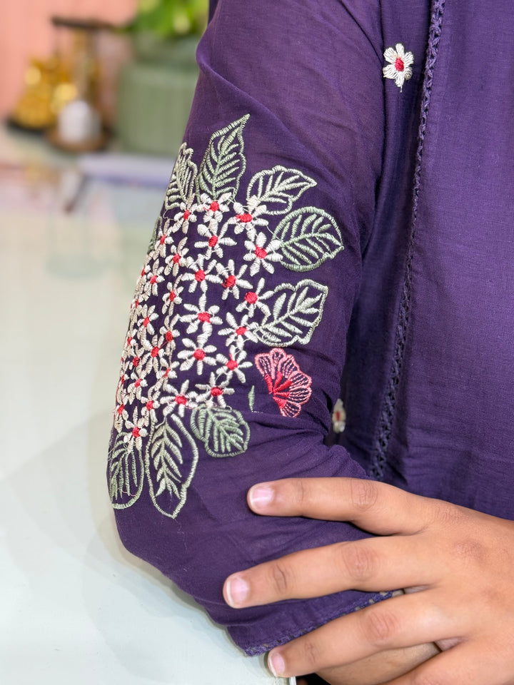Mul Cotton Collection with Embroidery work (Cotton Lining)| R181