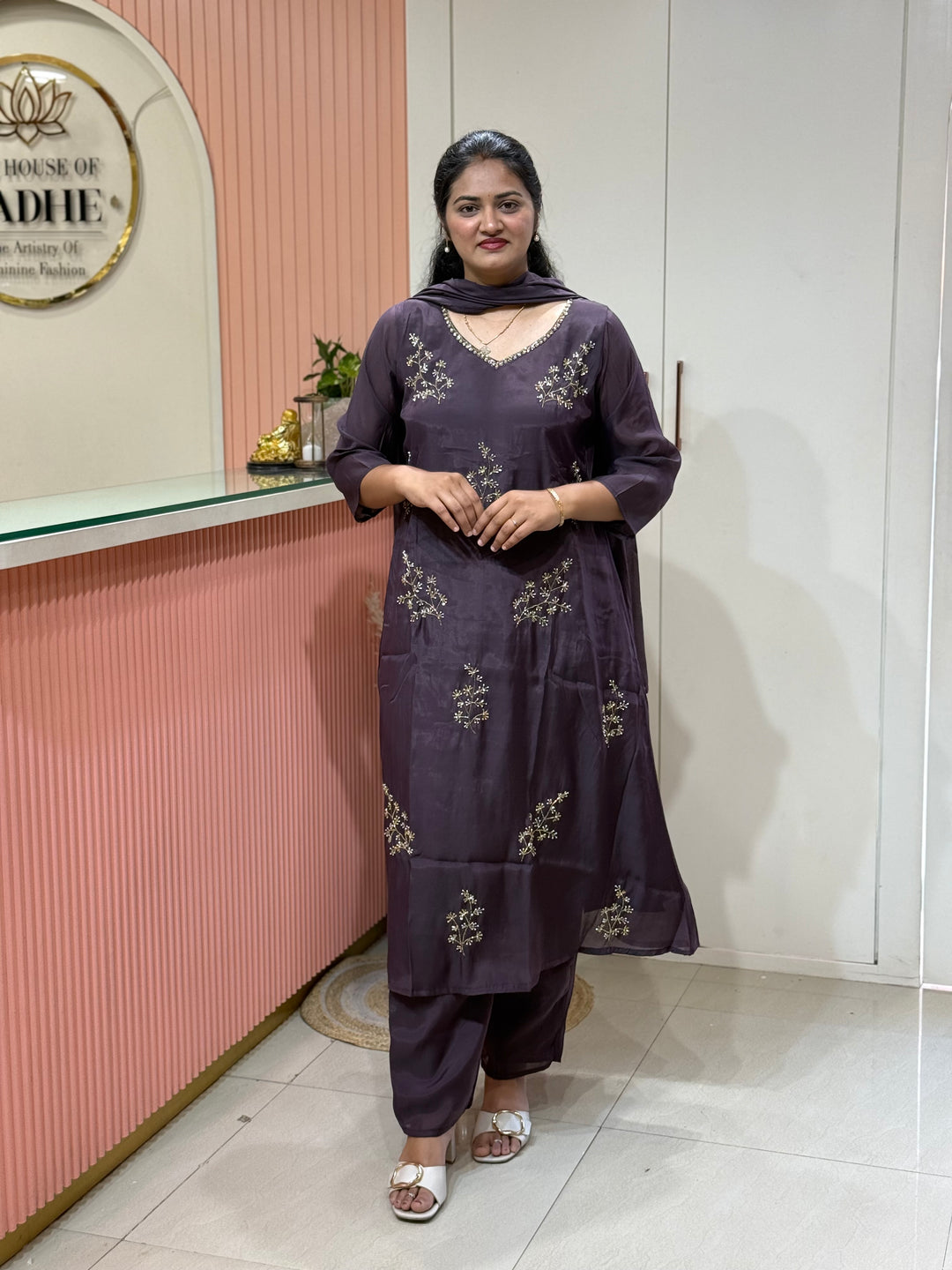 Mul Chanderi Collection with Cut Dana work | R206