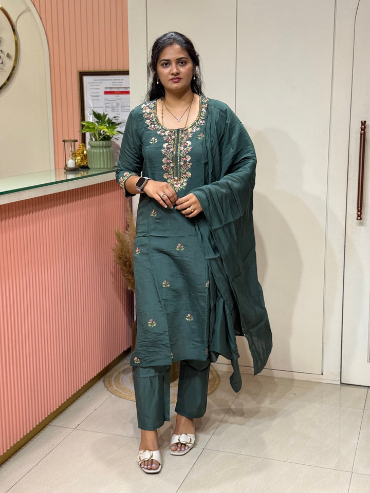 Pure Mul Chanderi Collection with Handwork ( Cotton Lining) | R216