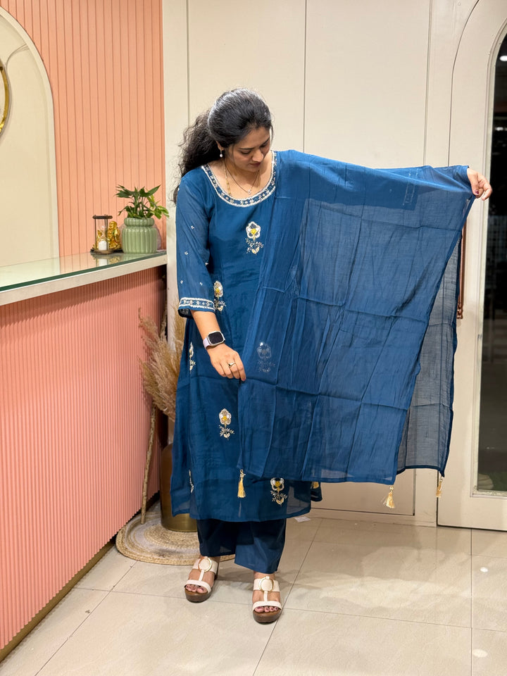 Mul Chanderi Collection with Cut Dana work | R206