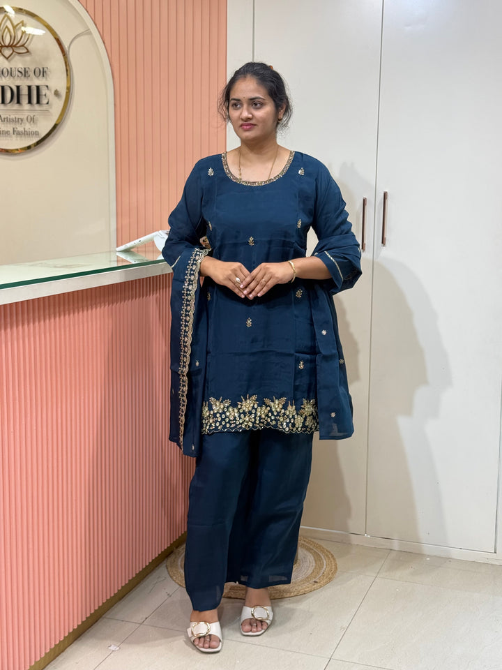 Mul Chanderi 3 Pcs Suit Collection |R138