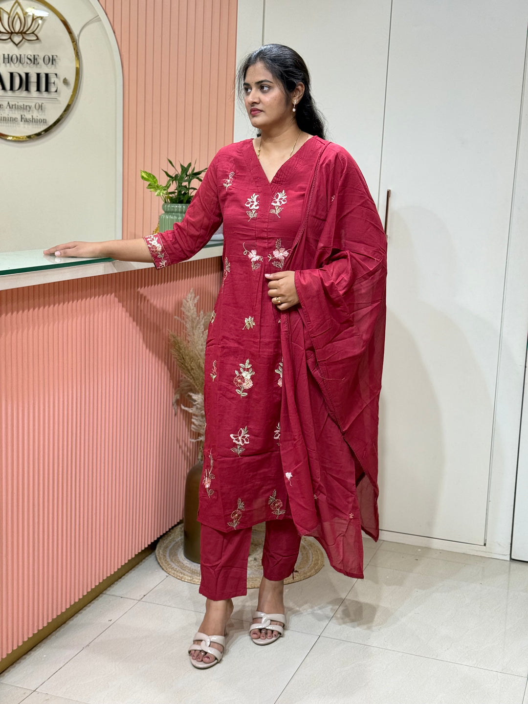 Mul Cotton Collection with Embroidery work (Cotton Lining)| R150