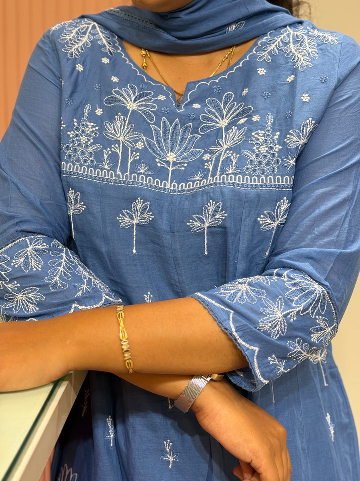 Mul Cotton Collection with Embroidery work (Cotton Lining)| R181