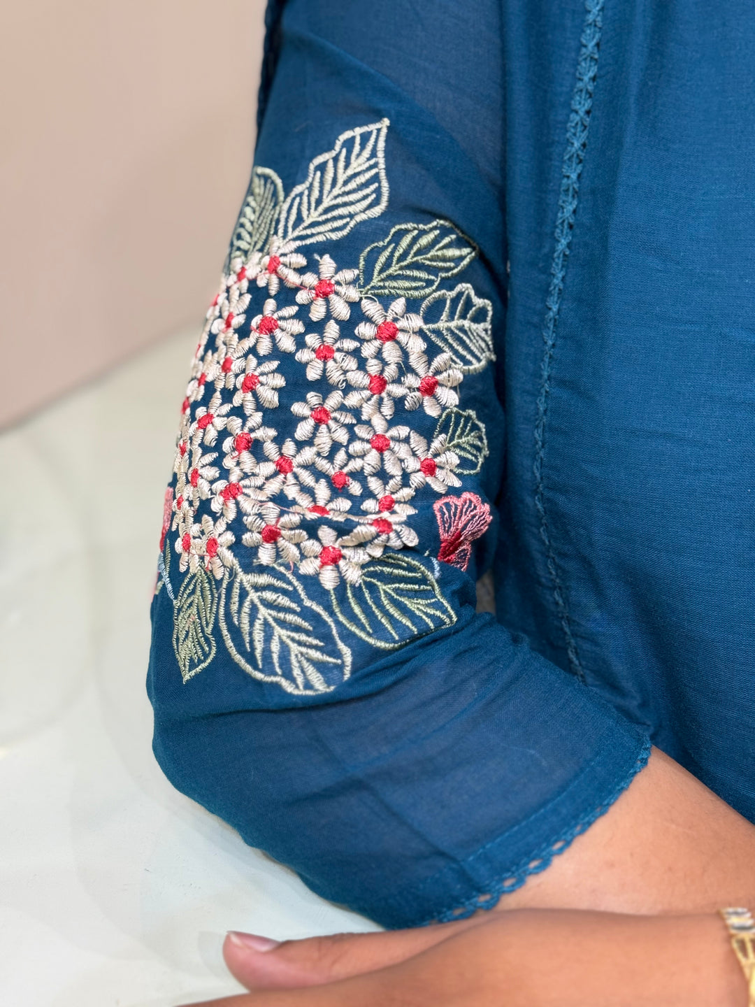 Mul Cotton Collection with Embroidery work (Cotton Lining)| R181