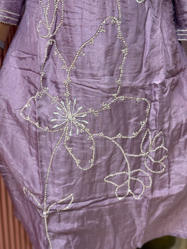 Dola Silk 3 Pcs Set Collection with Floral Work | R217
