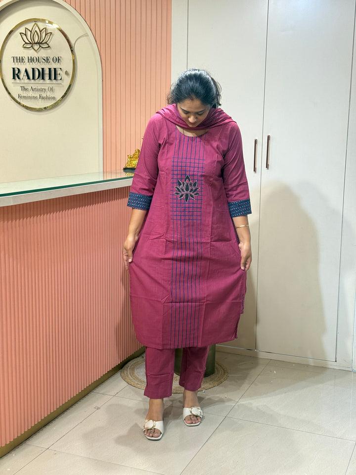 Khadi Cotton Collection with Hand Paint | R210