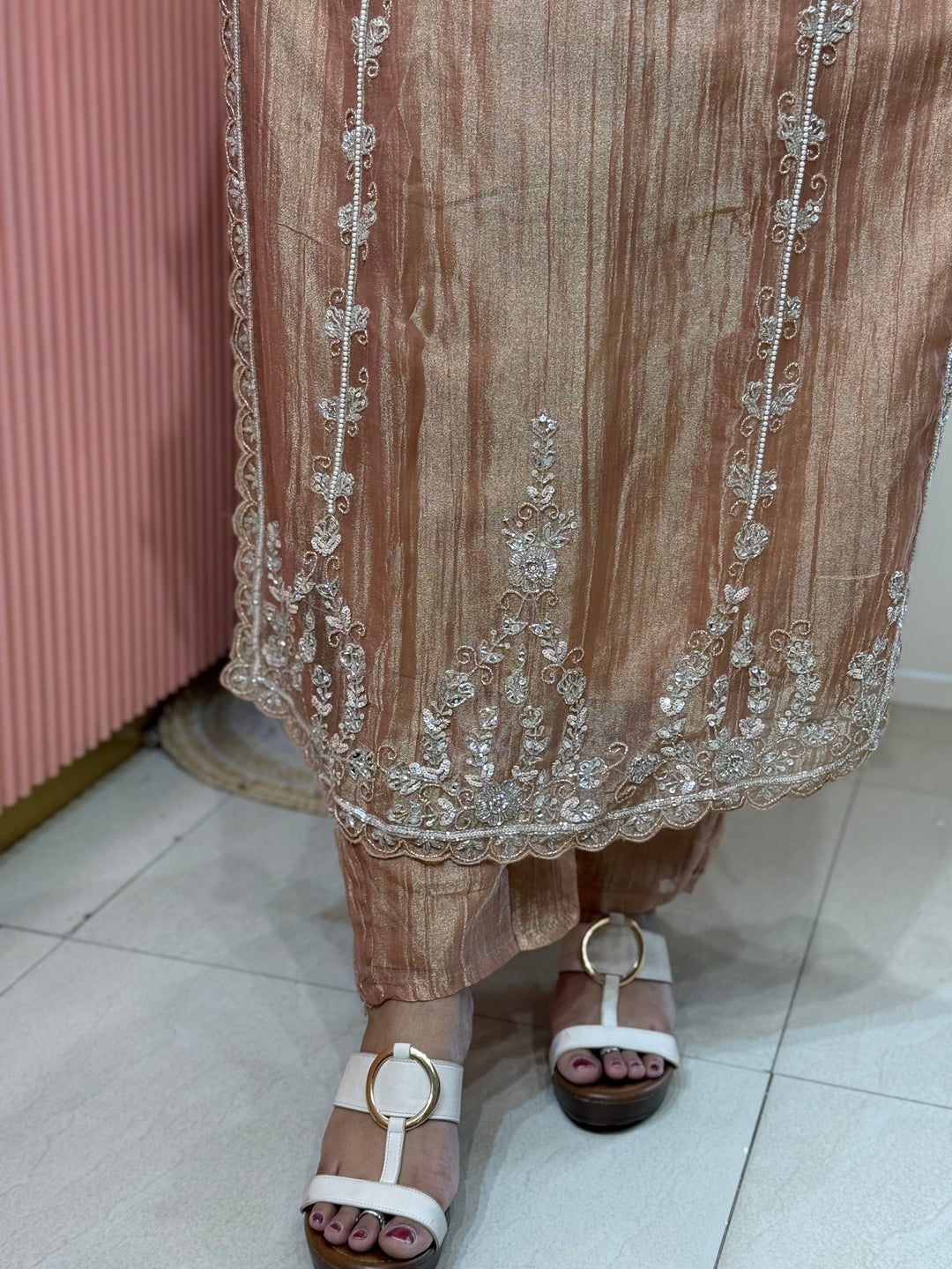 Pure Tissue with beautiful handwork | R231