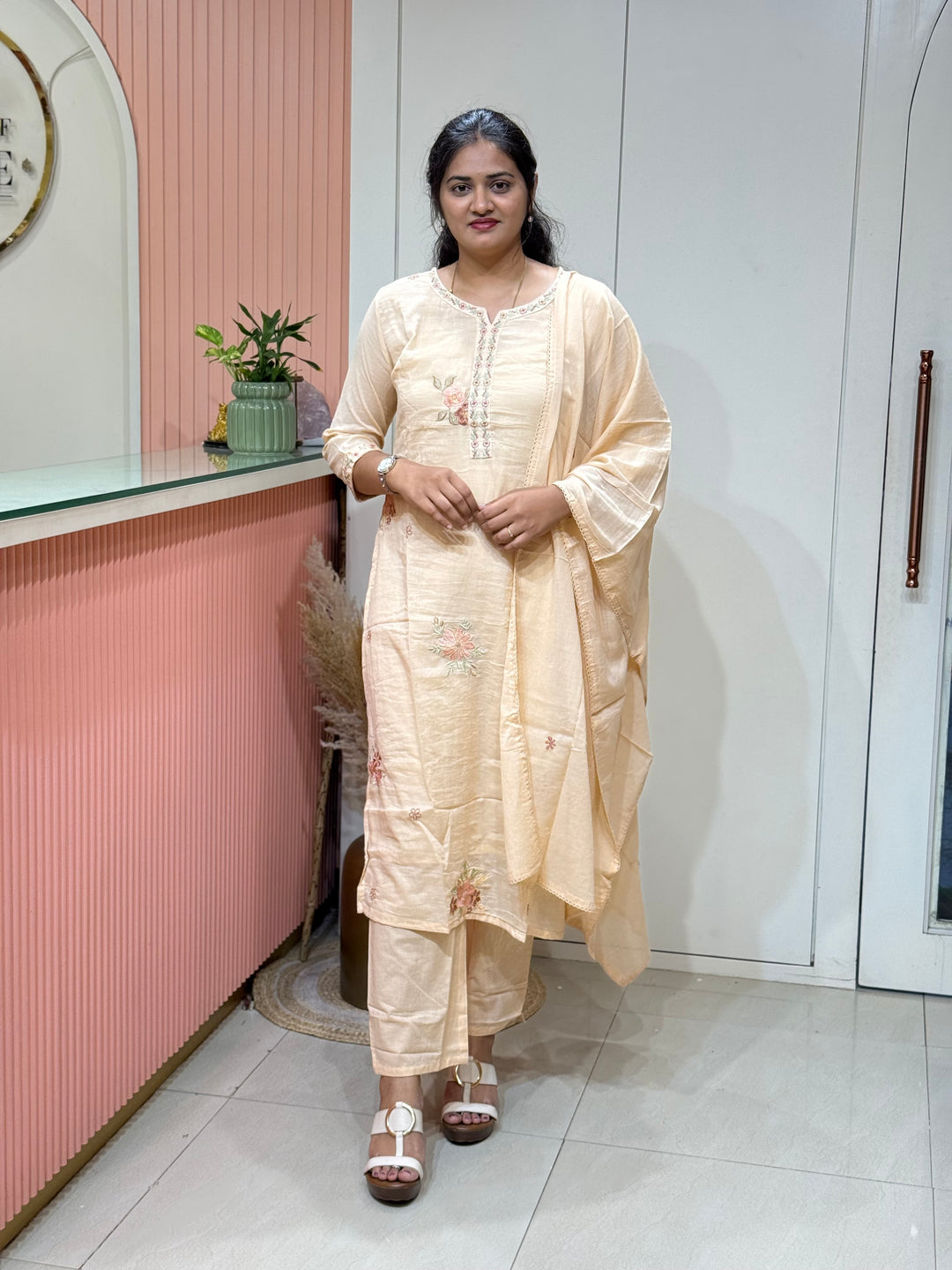 Mul Cotton Collection with Embroidery work (Cotton Lining)| R150