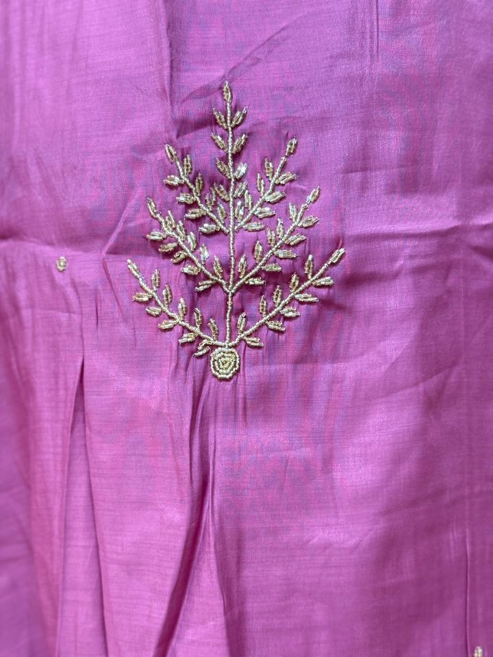 S Mul Chanderi 3 Pc Kurta Set | Semi Party Wear (New Arrivals )| R138