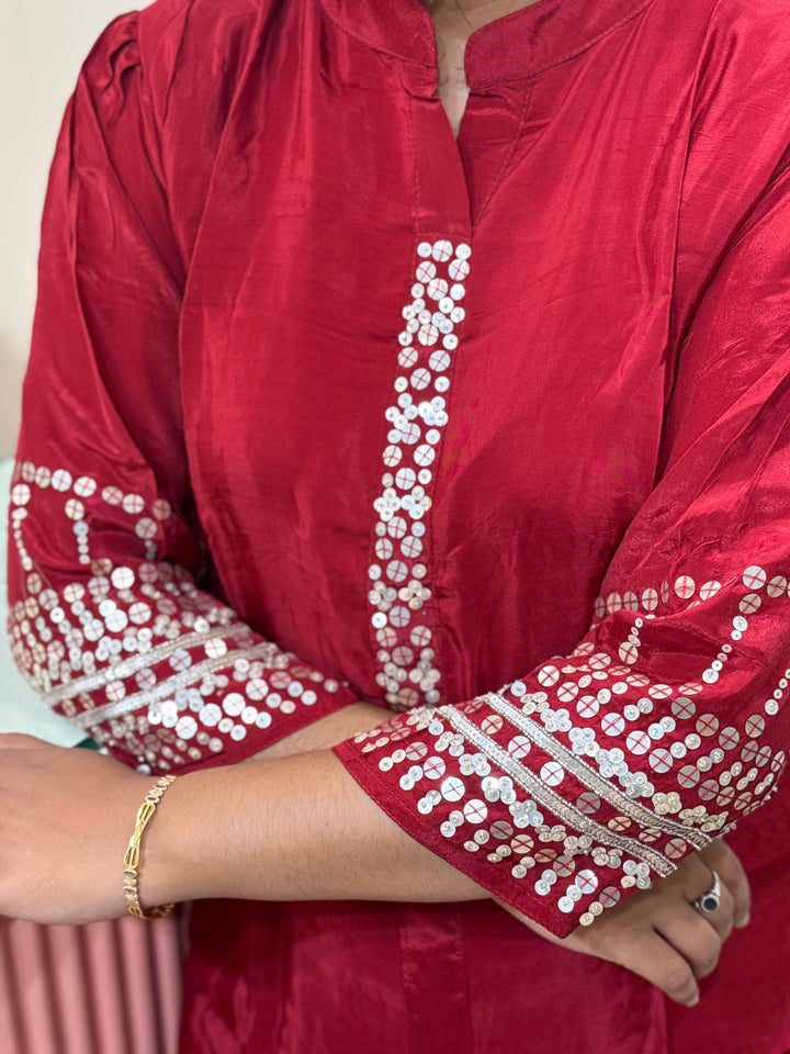 HO Crepe 2 Pcs Set Collection with Sequence work| R167