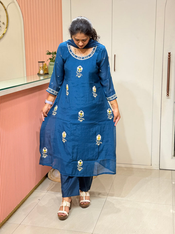 Mul Chanderi Collection with Cut Dana work | R206