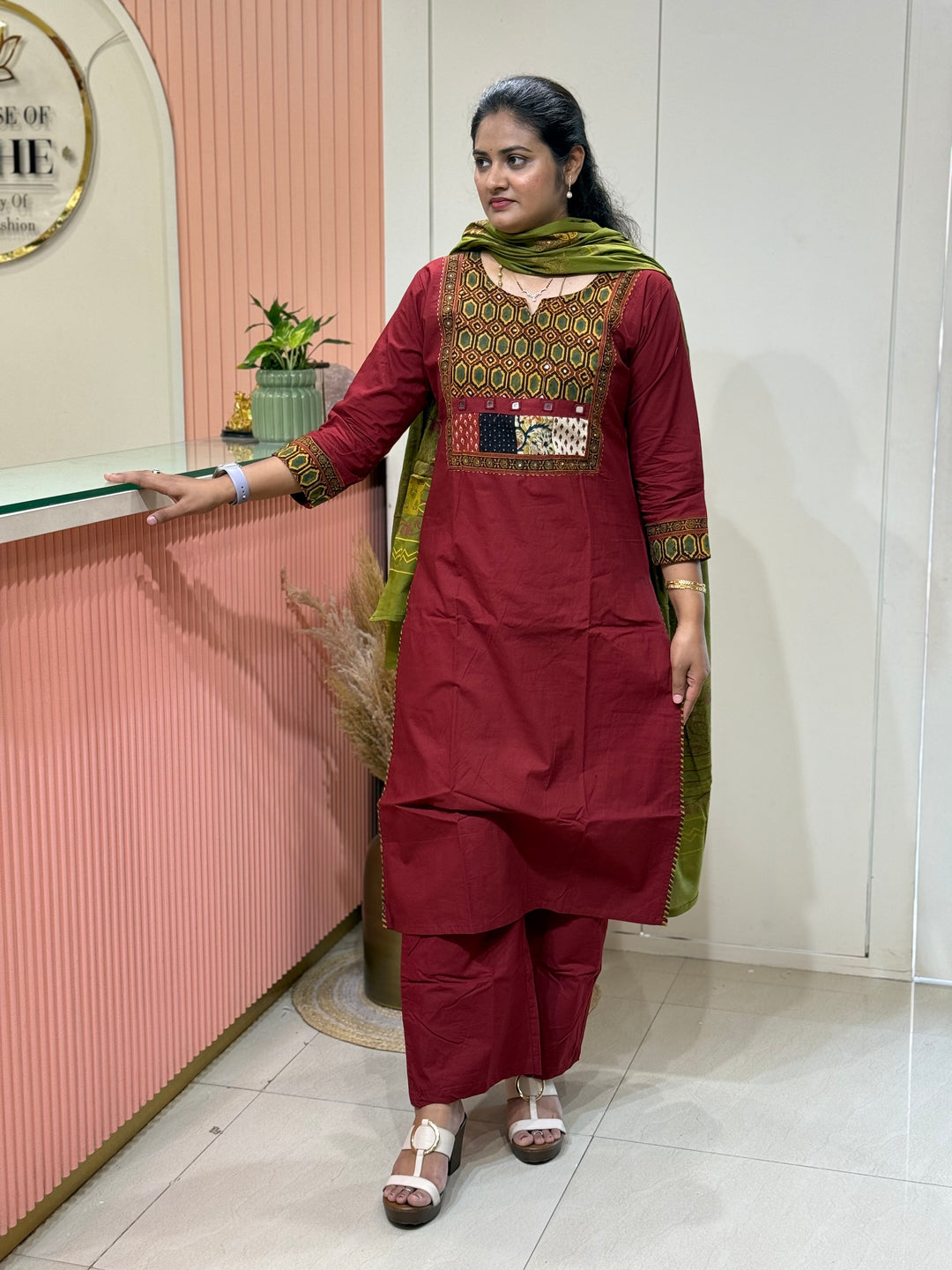 Cotton Collection with Patch Work | R210