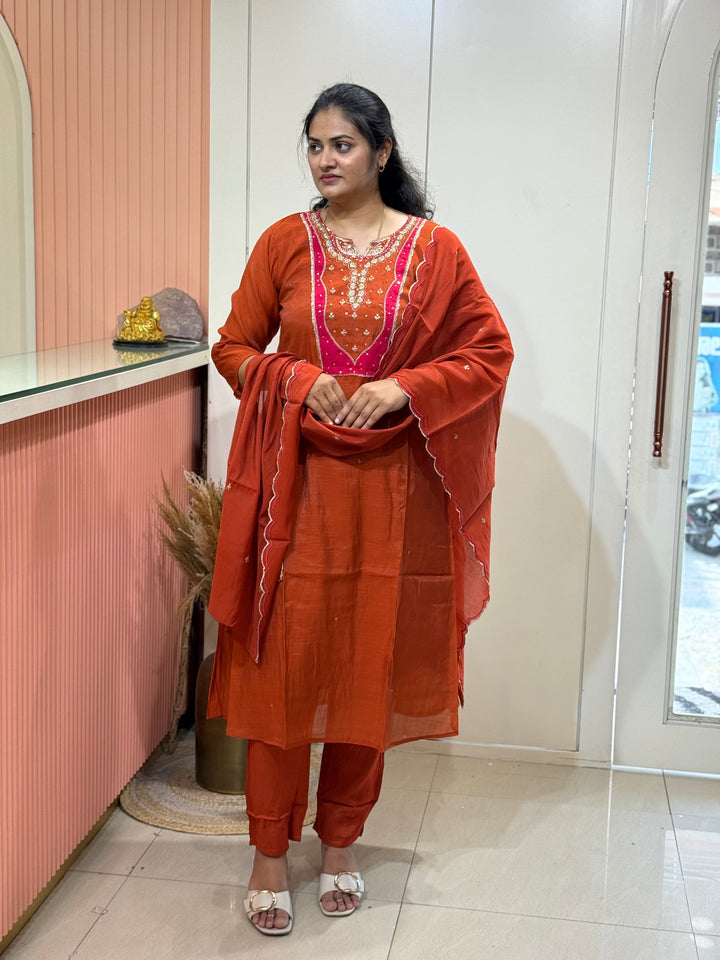 Mul Chanderi With Cotton Lining (New Arrivals) | R138