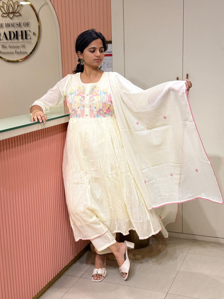 Mul Cotton Collection with Embroidery work (Cotton Lining)| R150