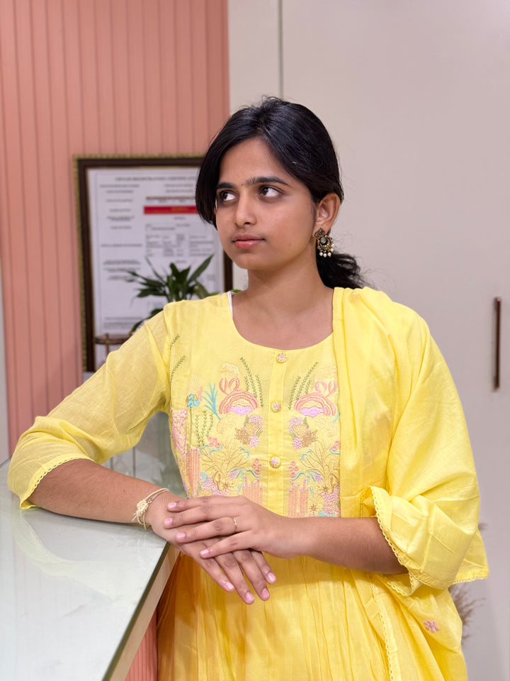 Mul Cotton Collection with Embroidery work (Cotton Lining)| R150