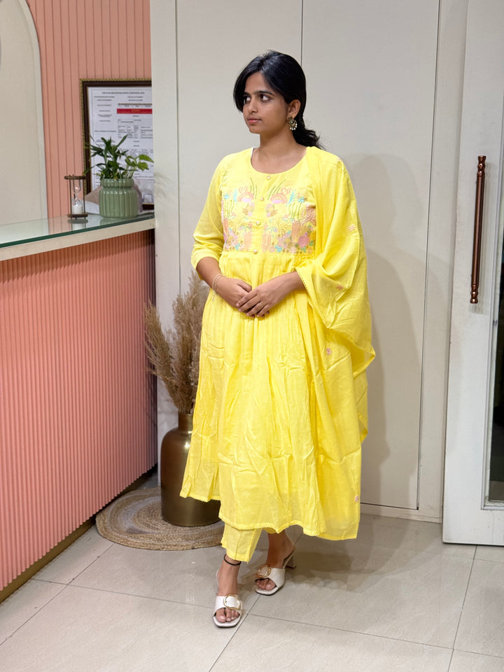 Mul Cotton Collection with Embroidery work (Cotton Lining)| R150