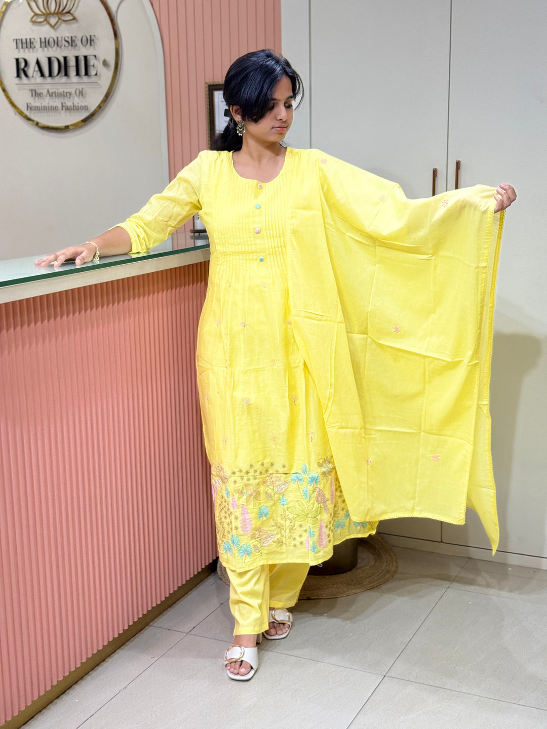 Mul Cotton Collection with Embroidery work (Cotton Lining)| R150