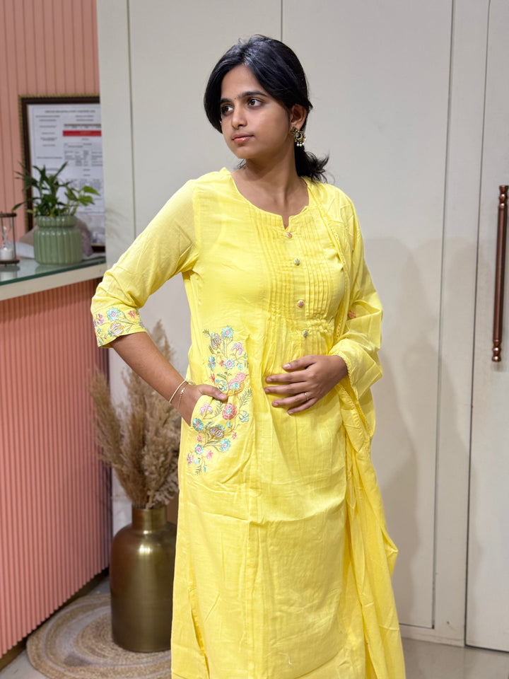 Mul Cotton Collection with Embroidery work (Cotton Lining)| R150