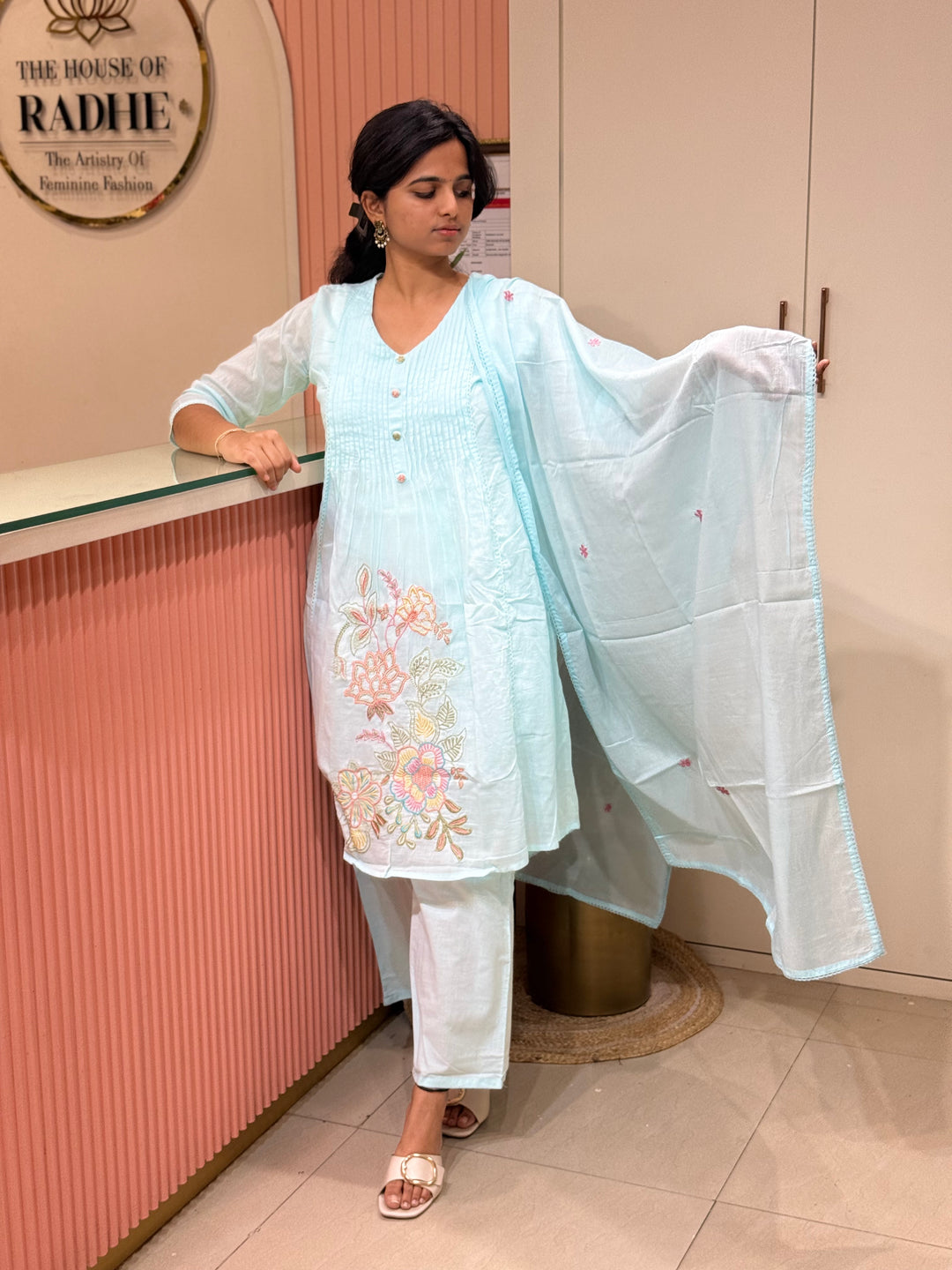 Mul Cotton Collection with Embroidery work (Cotton Lining)| R150