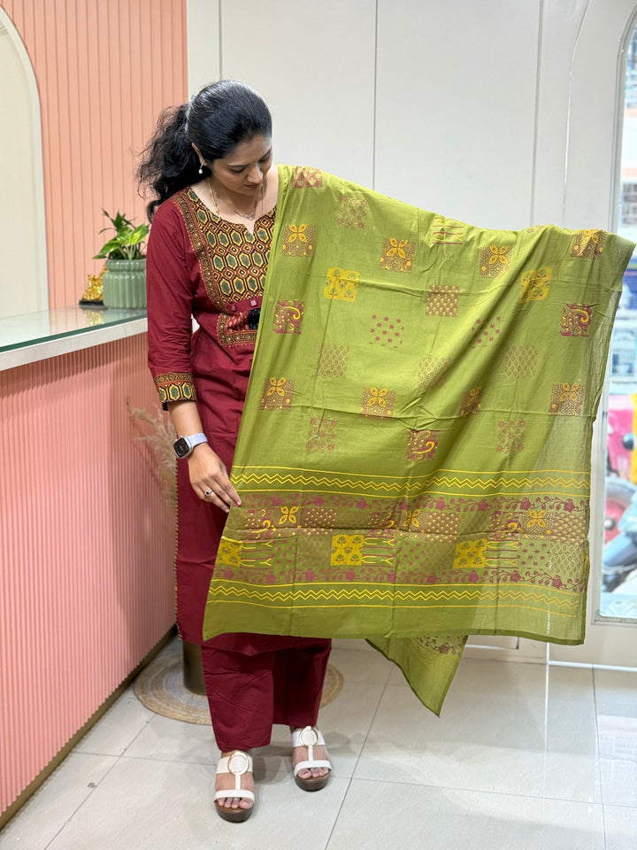 Cotton Collection with Patch Work | R210