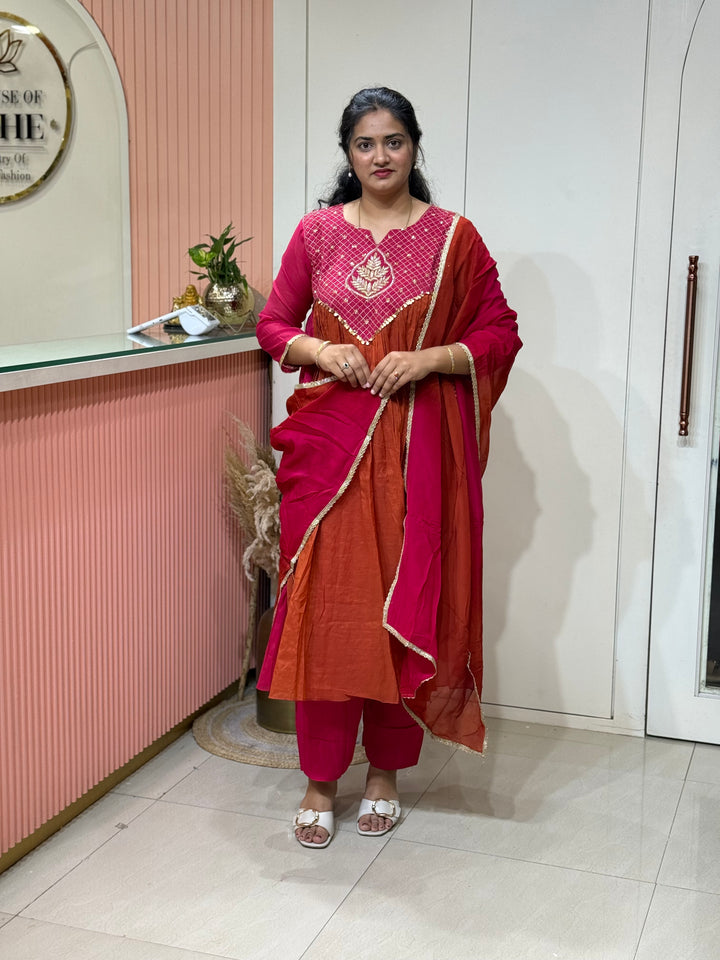 Pure Banarasi Mul Chanderi Exclusive Designer Collection (Cotton Lining)| R218