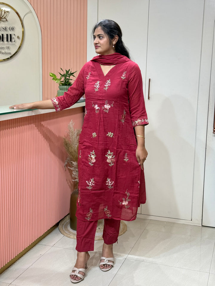 Mul Cotton Collection with Embroidery work (Cotton Lining)| R150