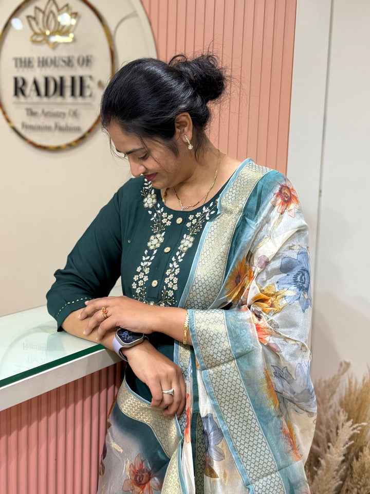 Budget-Friendly Roman Gloss Collection with Digital Dupatta | R222