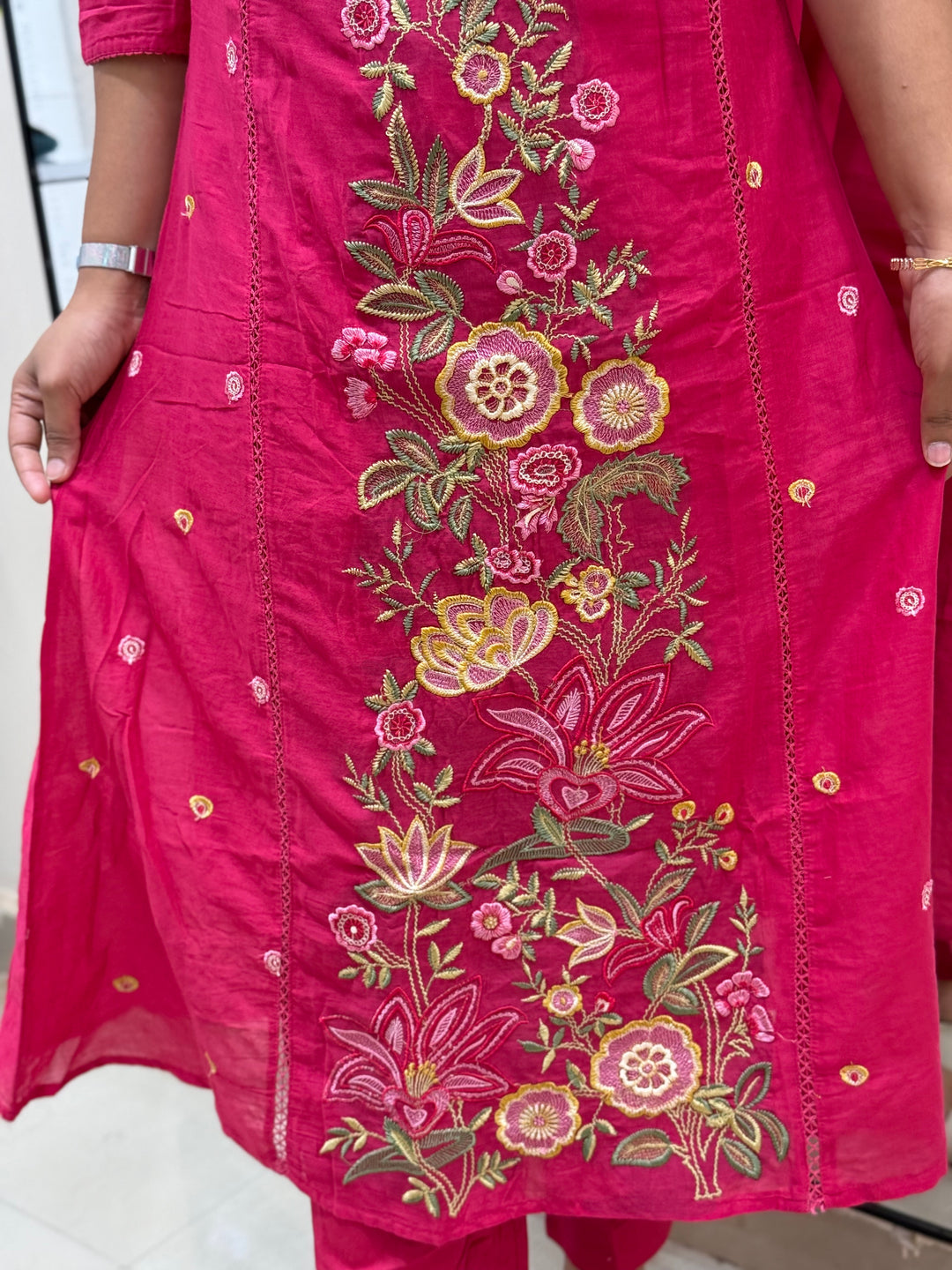 Mul Cotton Collection with Embroidery work (Cotton Lining)| R181