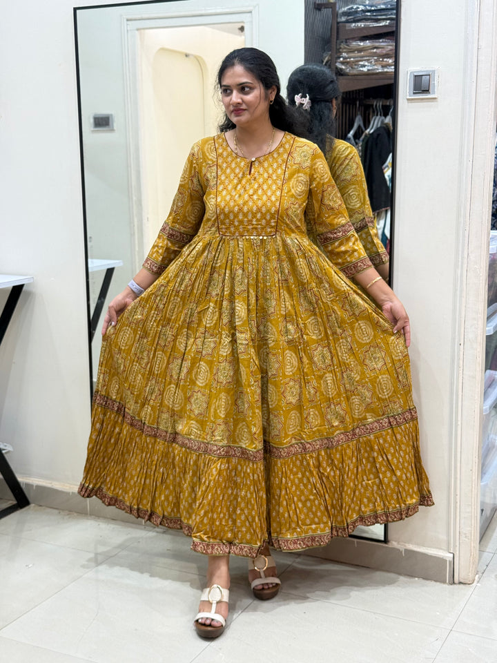 Pure Cotton Gown Collection With Cotton Lining &amp; Beautiful Prints | R144