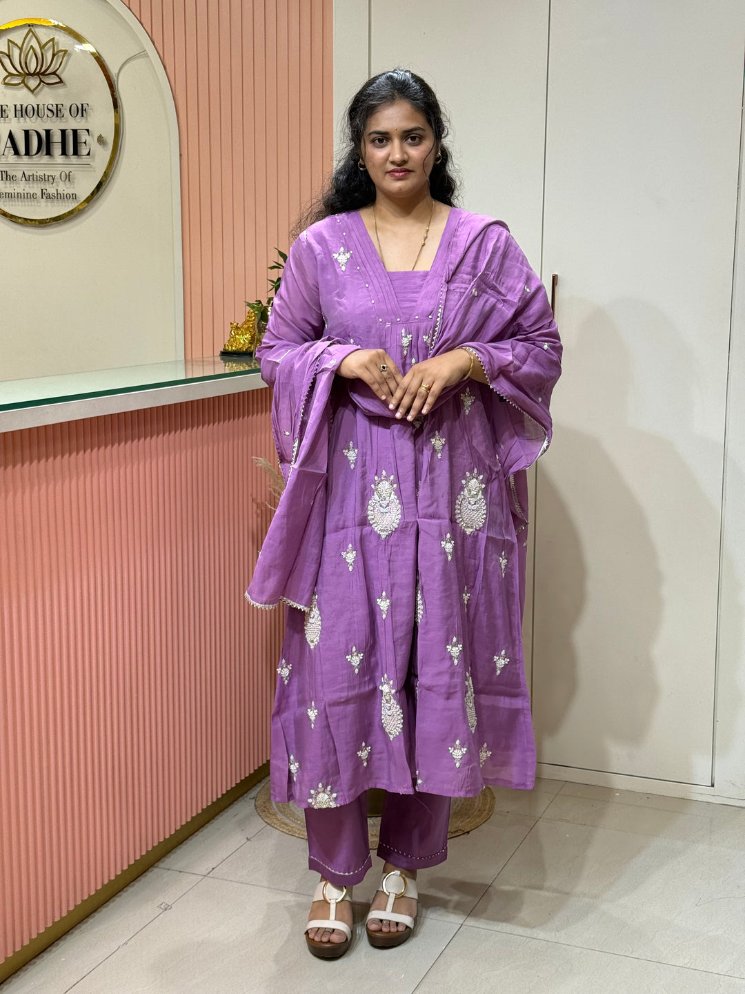Premium Mul Chanderi with Heavy Handwork | R206