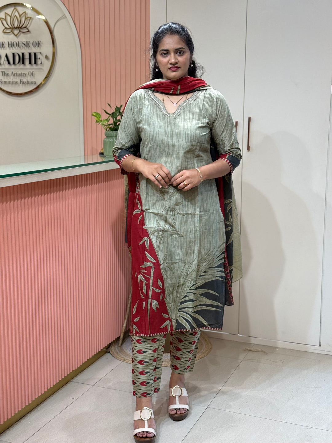Cotton Collection with Beautiful Print with Full Length Cotton Dupatta | R230