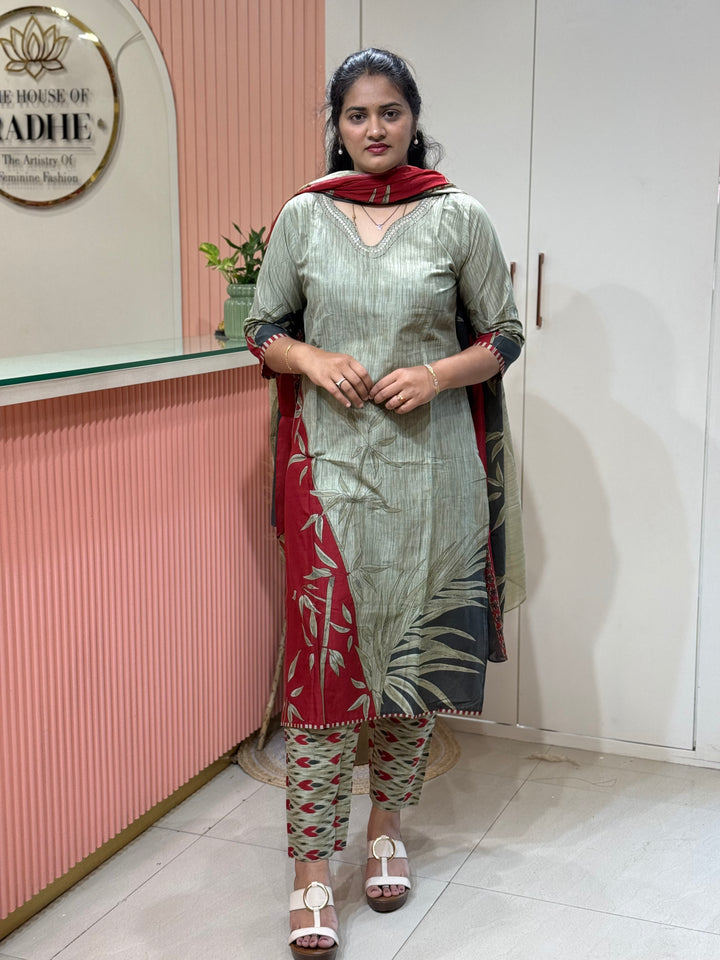 Cotton Collection with Beautiful Print with Full Length Cotton Dupatta | R230