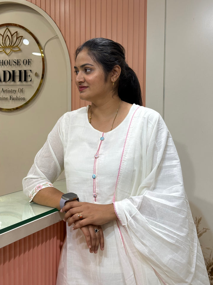 Pure Mul Cotton Collection With Embroidery work | R212