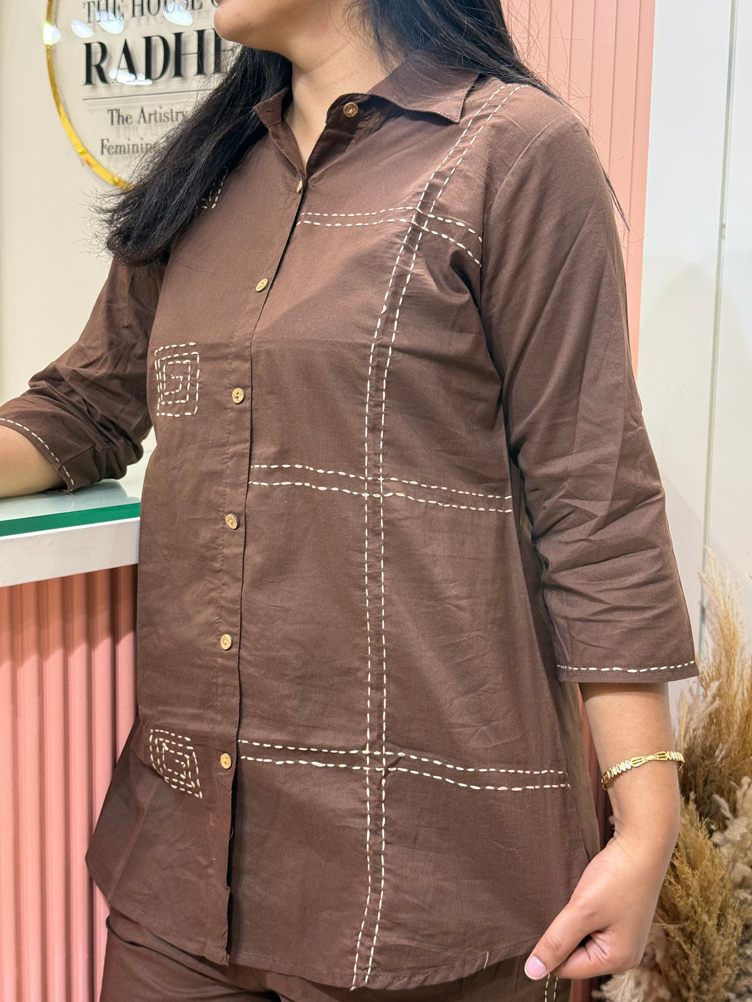 Co-OrdSet Cotton 2 PCS Kurta Set | R137